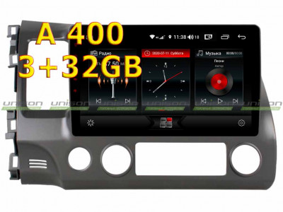 Штатная магнитола для HONDA Civic 4d 2005-2012 Unison 10A3