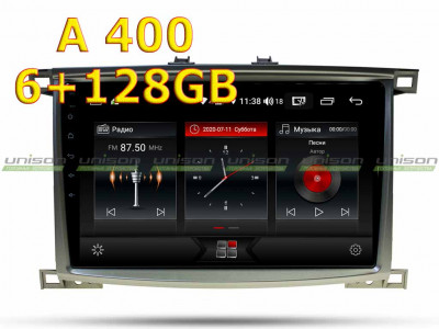Штатное головное устройство для TOYOTA LC100 2003-2007 Unison 10A6