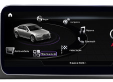 Головное устройство для Audi A4 (2008-2015) A5 (2007-2015) (оригинальный AUX, круглый LVDS, OEM 3G, высокая комплектация) 10Pin экран 10.25 in  на Android 10.0 (PF7938HD-High) Parafar