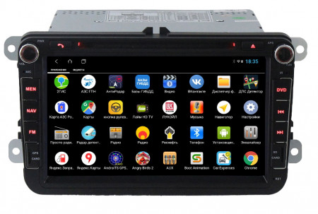 Штатная автомагнитола для Skoda (универсальная с кнопками) с DVD на Android 11.0 (SD904XHDDVD8) 