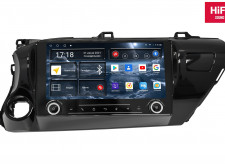 Головное устройство для Toyota Hilux 8-поколение AN120 (05.2015-н.в.) УК 75186 KNOB 10 дюймов