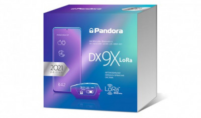 Автосигнализация Pandora DX 9X Lora пейджер ж/к, 2CAN, LIN, бесключевой а/з, RMD-5M Bluetooth