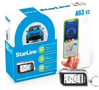 Автосигнализация StarLine A63 v2 пейджер ж/к