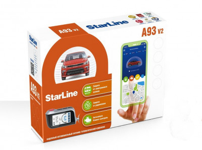 Автосигнализация StarLine A93 v2 пейджер ж/к, автозапуск