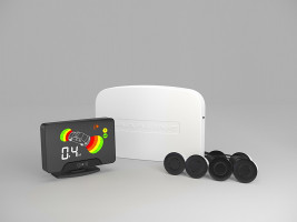 Парктроник LCD-16 Black/Silver/White