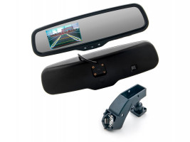 Зеркало заднего вида SWAT VDR-BW-08  (экран 4,3 in  для подкл. передн.и задней камер)/BMW