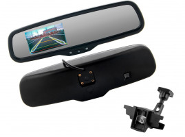 Зеркало заднего вида SWAT VDR-FR-01 (экран 4,3 in  для подкл. передн.и задней камер)/Renault Kaptur c датчиком дождя