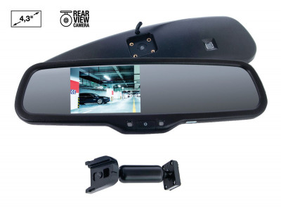 Зеркало заднего вида SWAT VDR-TY-05 (экран 4,3 in  для подкл. передн.и задней камер)