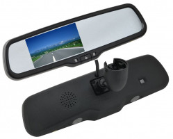 Зеркало заднего вида SWAT VDR-VW-02 (экран 4,3 in  для подкл. передн.и задней камер)Skoda